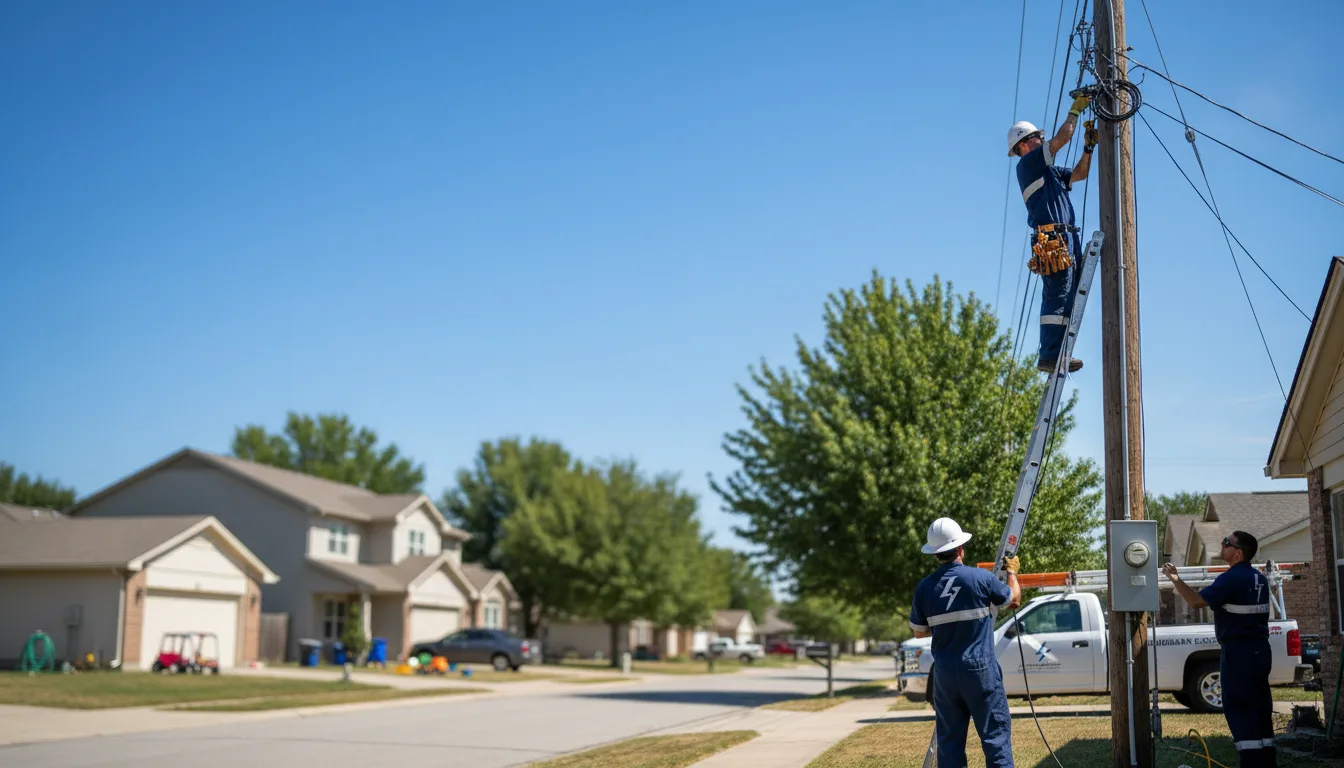 Residential electrician providing installation services in Paris, MO